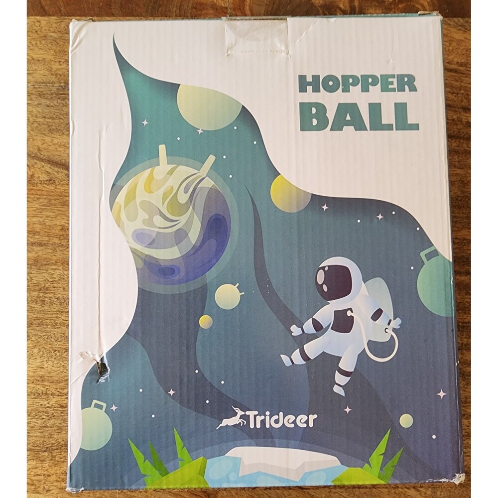 NEW Trideer Hopper Ball | Exercise Bouncing Ball | Multi-Function | Blue